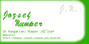 jozsef mumper business card